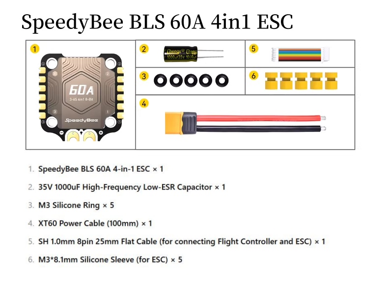 SpeedyBee F4 F405 V4 55A BLS 3 - Speedybee F405 V4 Bls 55A Stack avaliação e preço
